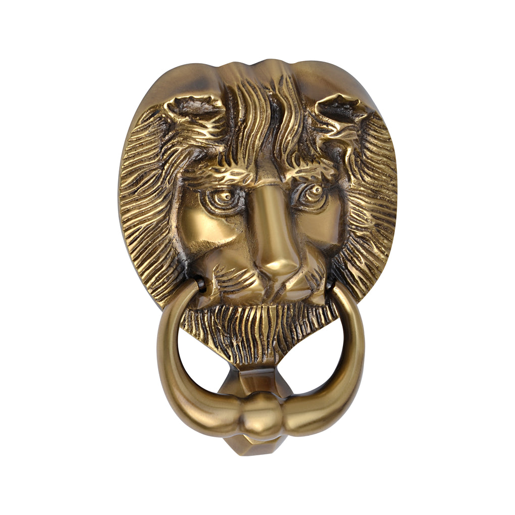 'Leo (II)' - Brass Door Knocker