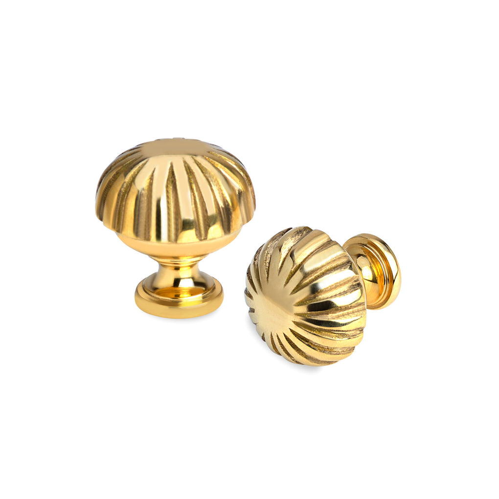 'Pollux' - Brass Cabinet Knob