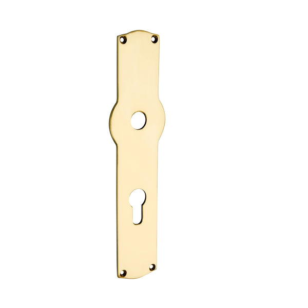 Brass Door Backplate with PZ Hole