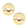 'Pluto' - Brass Door Handle Set with Rosettes and Keyholes