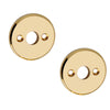 'Mercury' - Brass Door Handle Set with Rosettes and Keyholes