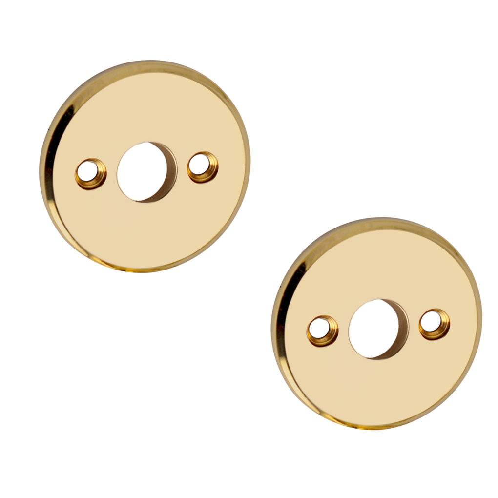 'Mercury' - Brass Door Handle Set with Rosettes and Keyholes