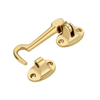 Brass Cabin Hook with Eyelet